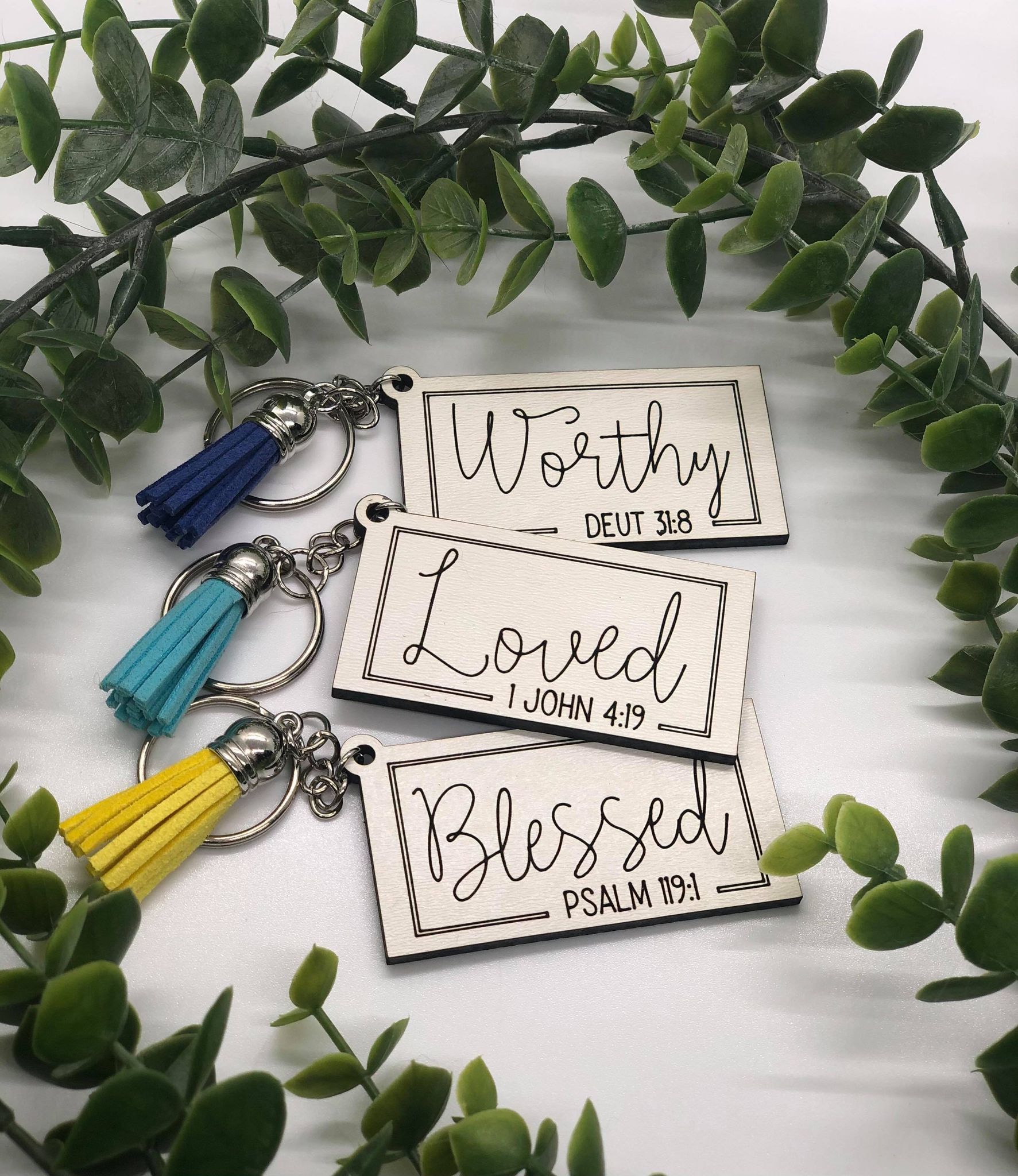 Inspirational Bible Verse Keychains – Kustomized Kulture by Ka