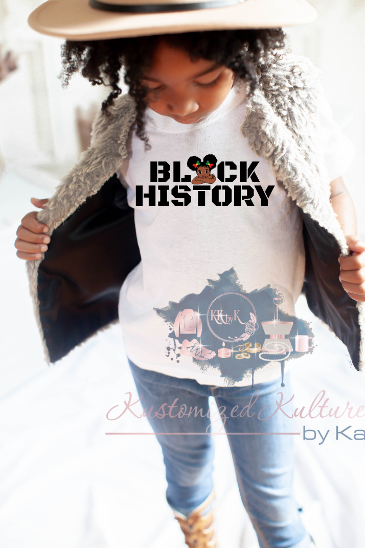 Black History Female Youth PNG & SVG Digital Files | Mockup Included